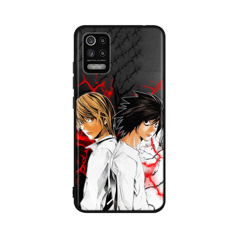 Чехол DT21 Death Note для OPPO Reno 8 6 5 4 Pro Find X3 A17 A31 A38 A40 A53 A54 A55 A74 A76 A78 A77 A80 A94 A95 A96 Lite черный мягкий чехол