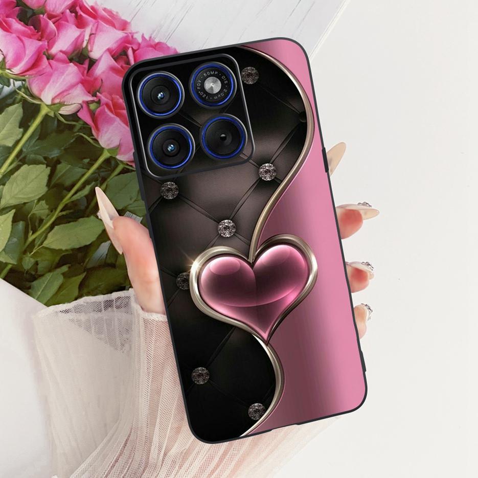 For Motorola Edge 70 Case XT2601-2 Cute Cat Peacock Painted Cover Soft Silicone Case For Motorola Edge 70 Fusion Edge70 5G Shell