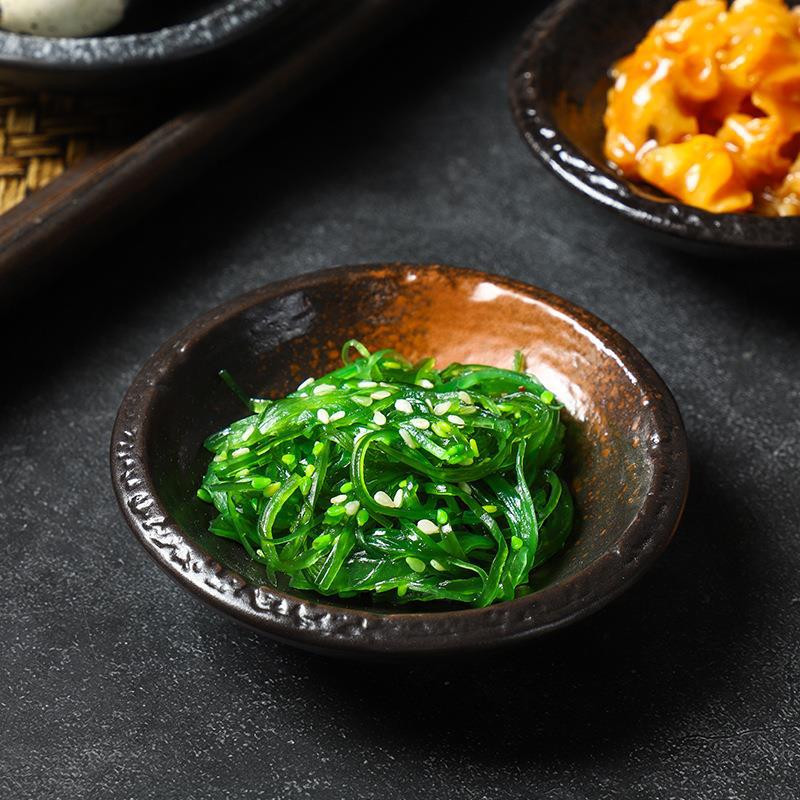 Round Saucer Japanese Dish Household Creative Soy Sauce Dish Vinegar Dish Dipping Tableware Japanese Side Dish Dish