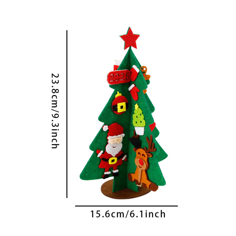 DIY Felt Christmas Tree Handmade Christmas Tree Christmas Decoration Christmas Party Santa Claus Material Package