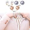 8 Pieces Artificial Pearl Brooch Pins Fashion Decoration for Girls Clothing