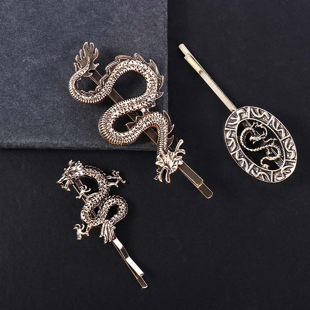 Girls Hairpin Dragon Shape Hairpin Female Hair Accessories Metal Hair Clip Chinese Style Headwear