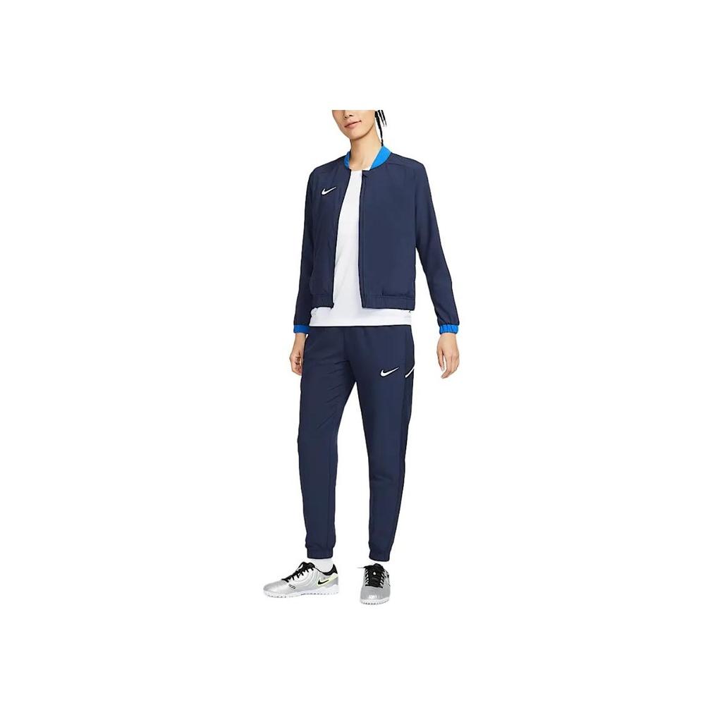 Nike Dri-Fit Модные Универсальные Приятные к коже Быстросохнущие Вязаные Спортивные Брюки Женские Брюки Темно-синий IB8907-410