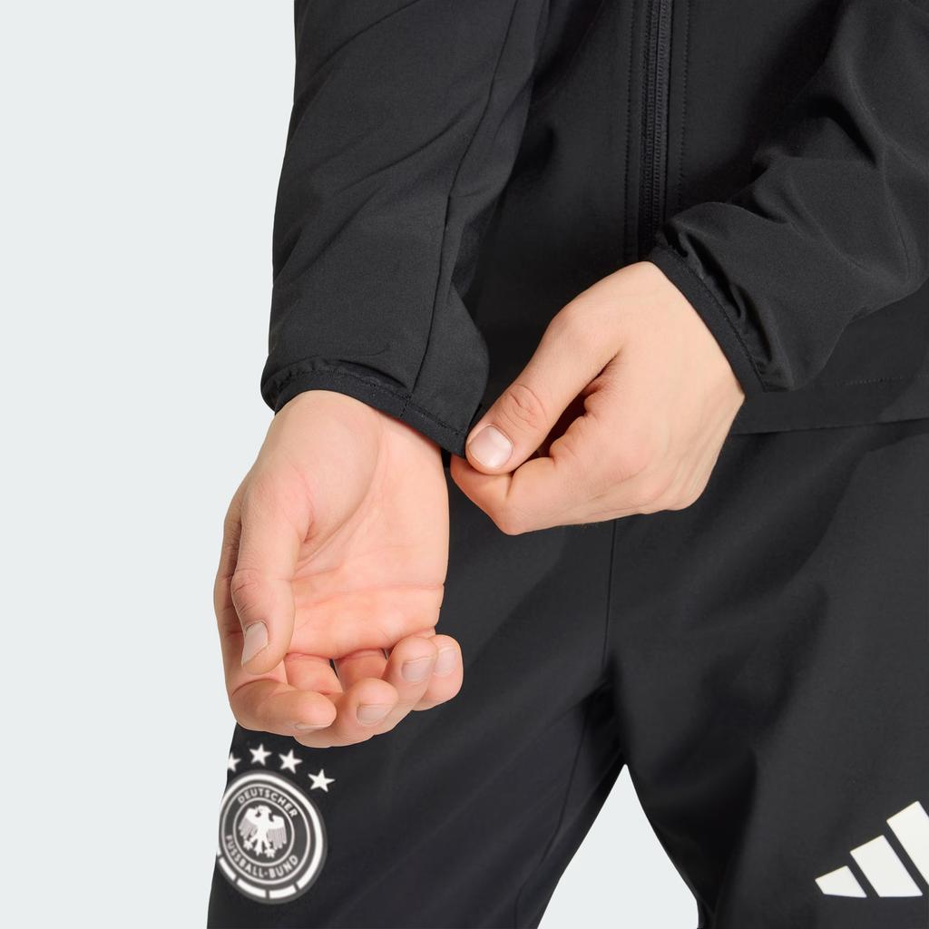 adidas Германия Tiro Ветрозащитная Удобная Футбольная Куртка с Капюшоном Мужские куртки JZ9326