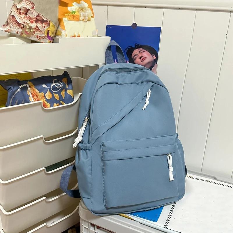 Минималистичный рюкзак в японском стиле для учеников средних и старших классов, вместительная женская сумка