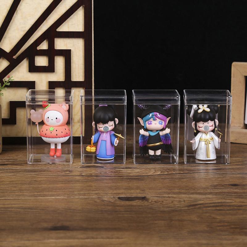 Прямоугольная пластиковая коробка, печенье, конфеты, кукла, подарочная упаковка, прозрачная коробка