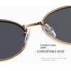 Vintage Oval Metal Photochromic Sunglasses, Luxury Leopard Carving Frame, Color Changing Lens UV Protection Eyewear for Men & Women