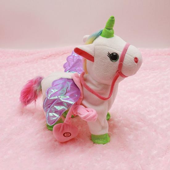 Yousheng Electric Плюшевая Игрушка Летающая Лошадь с Веревкой Поющая Ходячая Лошадь Плюшевая Игрушка для Малышей Мальчиков Девочек Интерактивная Имитация Чучело Животное Игрушка