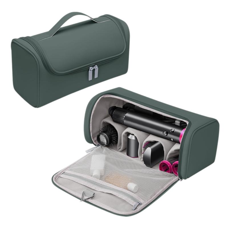 Практичные органайзеры для фена Большой внутренний домашний аксессуар Портативный для неэстетичных проводов Прочные ПУ Материалы