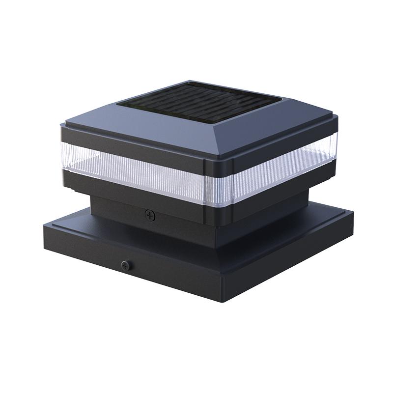 Solar Waterproof Led Gate Post Lights Outdoor Column Head Pillar Fence Lamp for Gate Posts