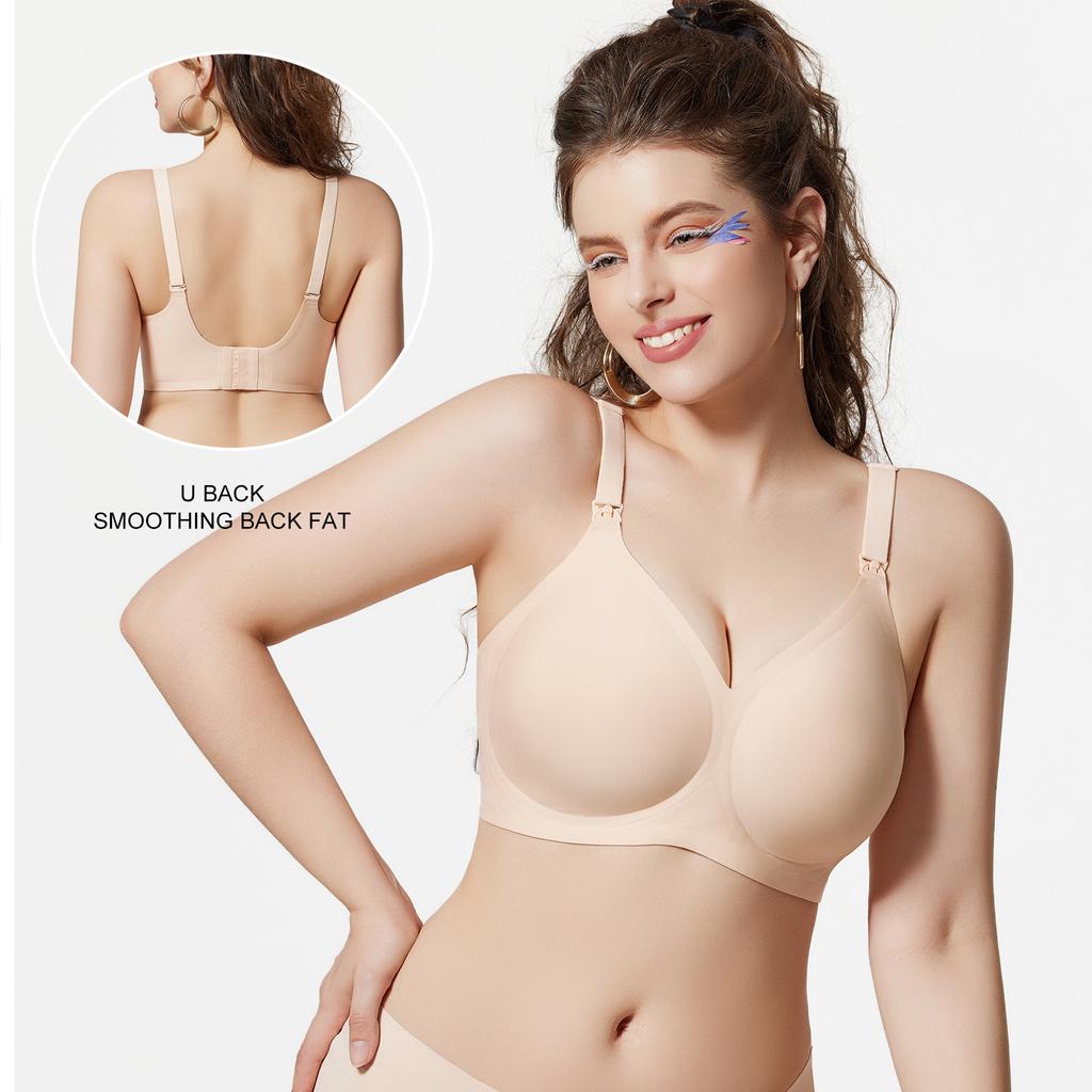 Women's Underwear: Gel-Filled, Wire-Free, Comfortable Anti-Sagging Plus Size Nursing Bra