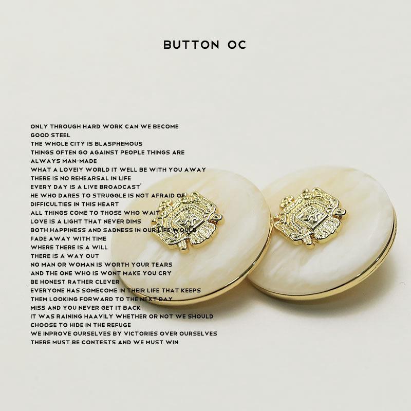 Сяосянфэн Металлическая смола Пуговица для пиджака женского свитера Меховая куртка Декоративная пуговица