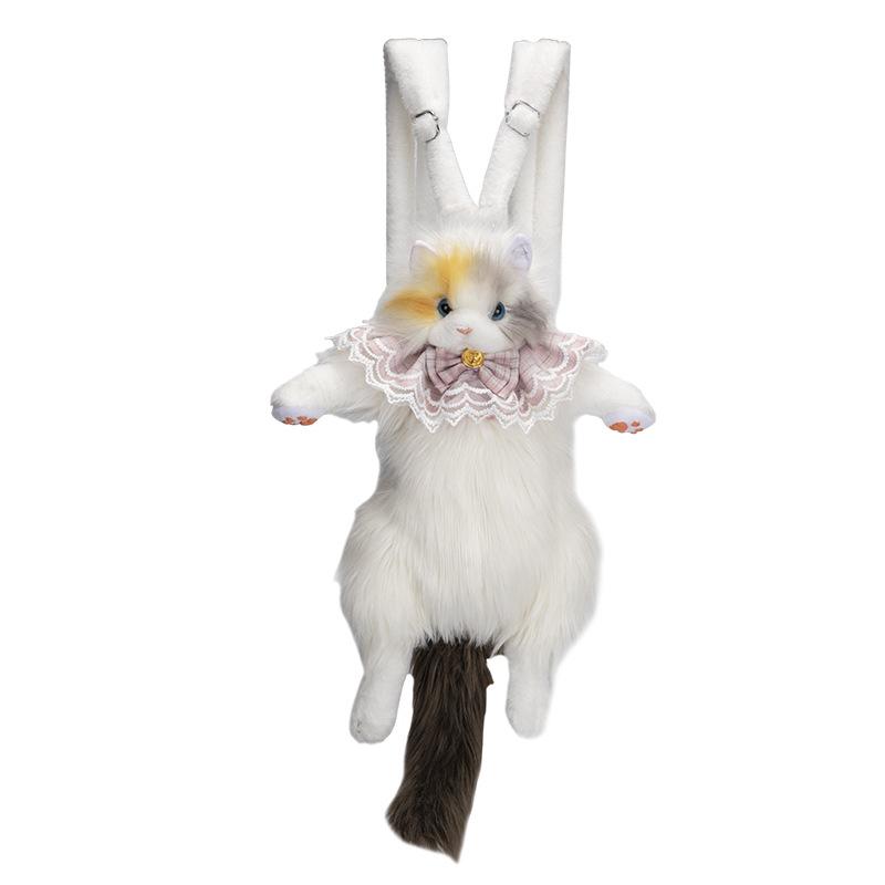 Милый рюкзак в виде плюшевой кошки, рюкзак в виде животного, плюшевый рюкзак в виде кошки, детская школьная сумка, рюкзак в виде кошки, подарки на день рождения