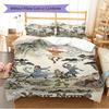 Name Custom TEAM AVATAR Cartoon Pattern Bedding Set Quilt Cover Pillowcase Home Decor Gift (1 * duvet cover + 2 * pillowcase, without core)