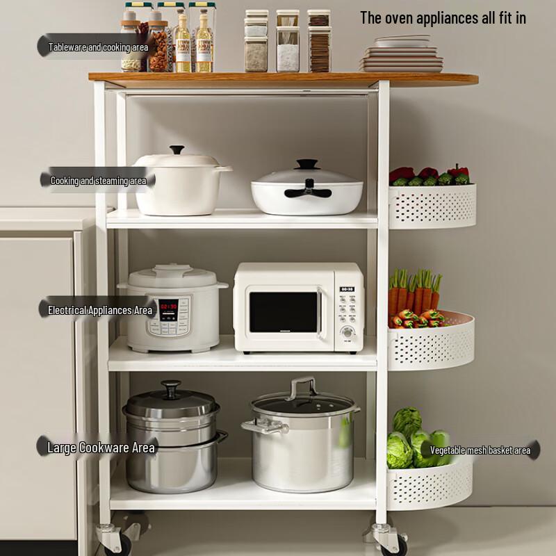 Многофункциональная кухонная тележка для хранения