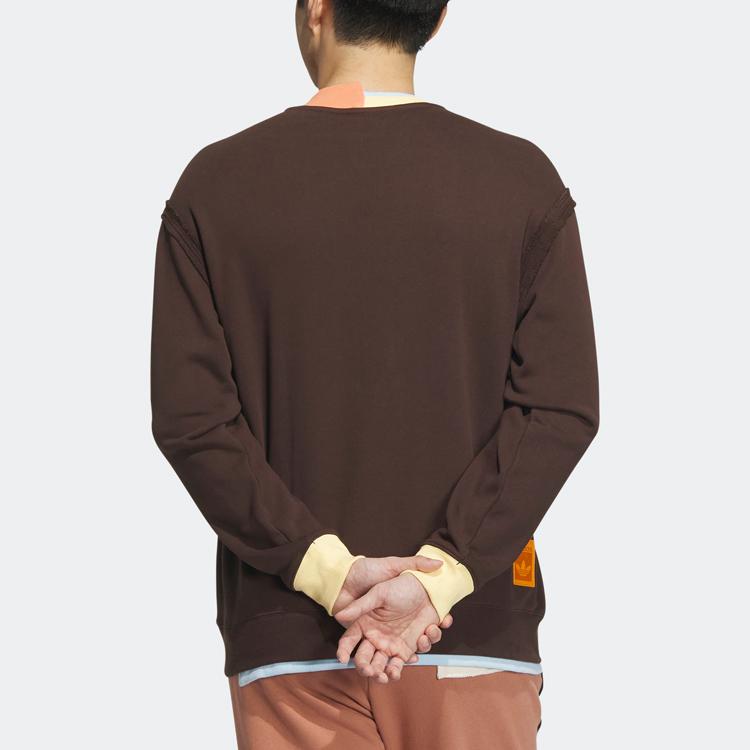 adidas Originals x Melting Sadness Мужская спортивная толстовка с капюшоном Коричневая HY7251