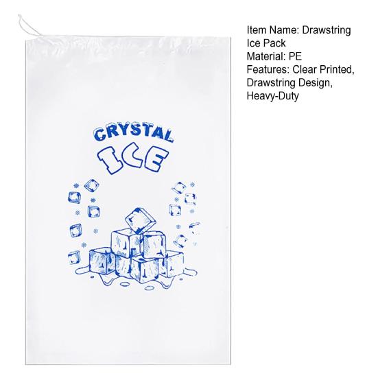 Практичный многоразовый контейнер для льда большой емкости