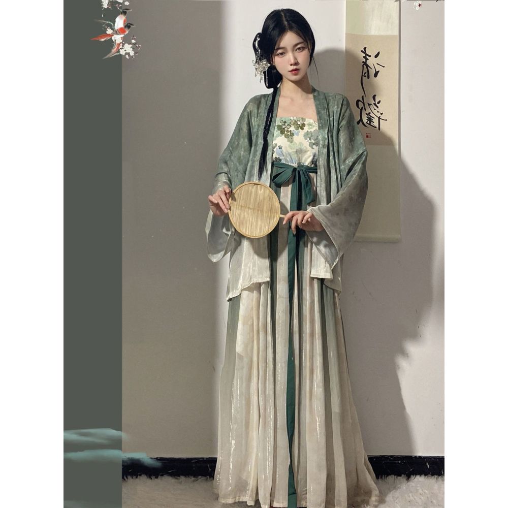 Китайский комплект Hanfu для взрослых женщин, осенний повседневный костюм