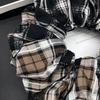 Элегантная ретро-повязка-скранчи в клетку для женщин