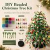 Handmade DIY Beaded Christmas Tree Kit Crystal Bead Colorful Mini Bead Weaving Set Educational Sparkling Halloween decorate Gift