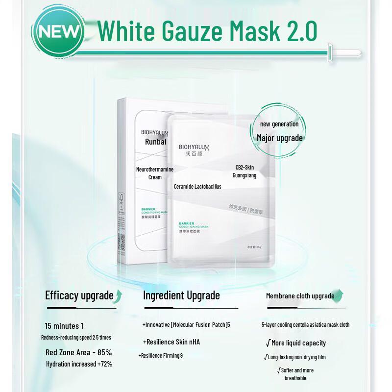 Runbaiyan Hyaluronic Acid Barrier Repair Gauze Mask