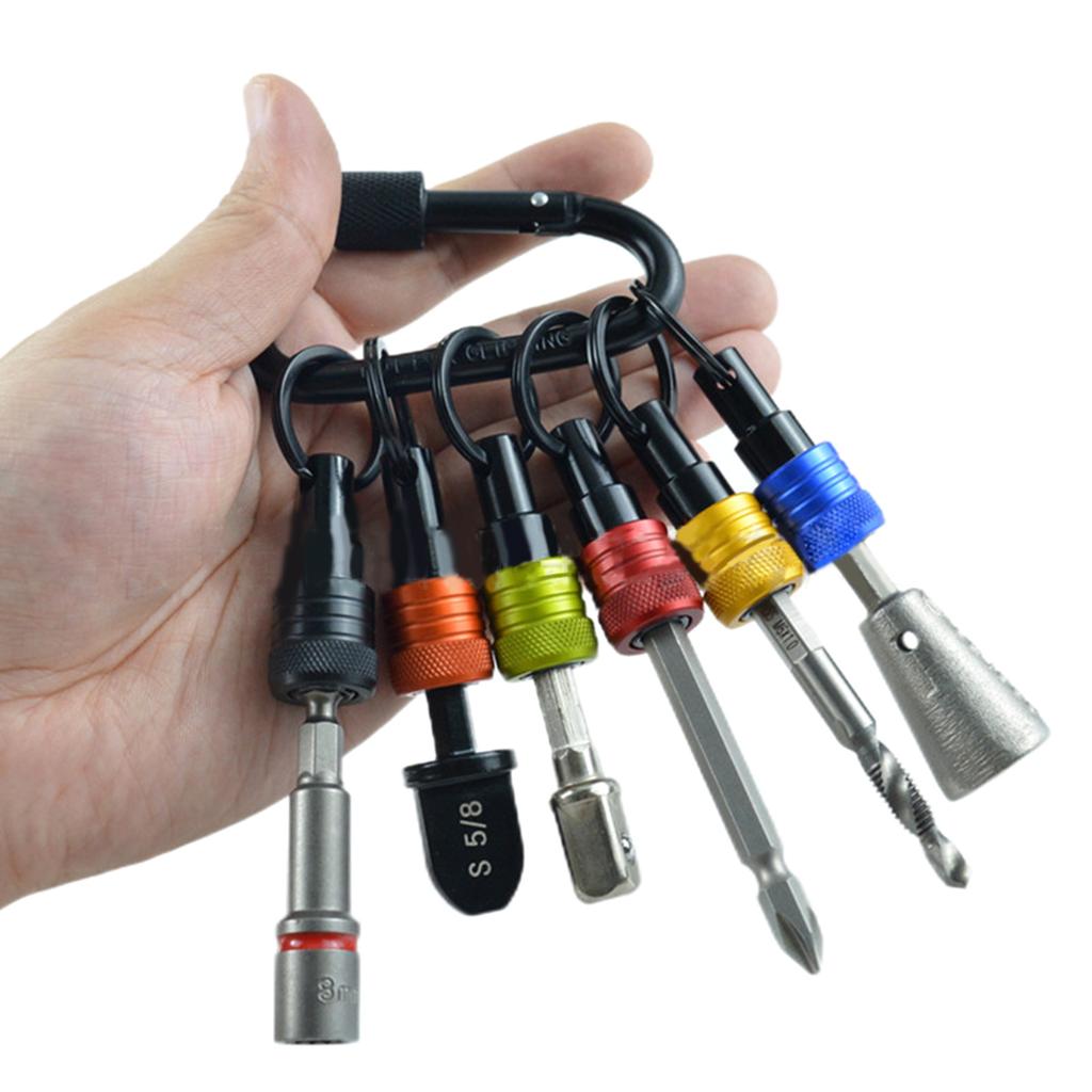 6pcs 1/4inch Hexagonal Shank Socket Bit Holder Set Screwdriver Bit Holder Set Versatile for Easy Storage & Transport