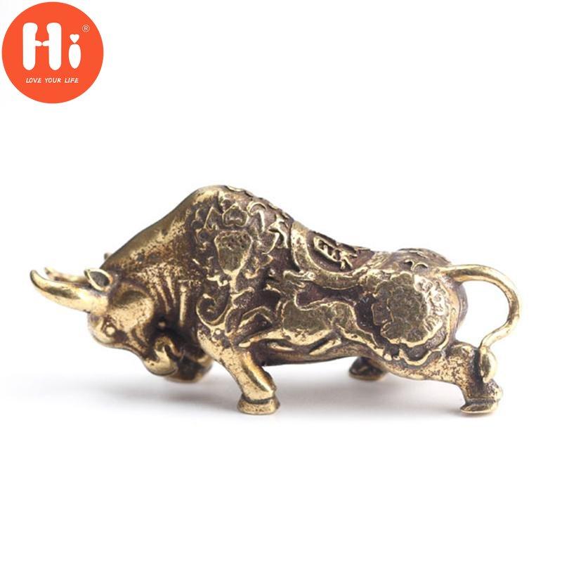 Привет, статуя корриды из чистой меди, орнамент в виде животного, настольный декор, 46*13*21 см, Hi