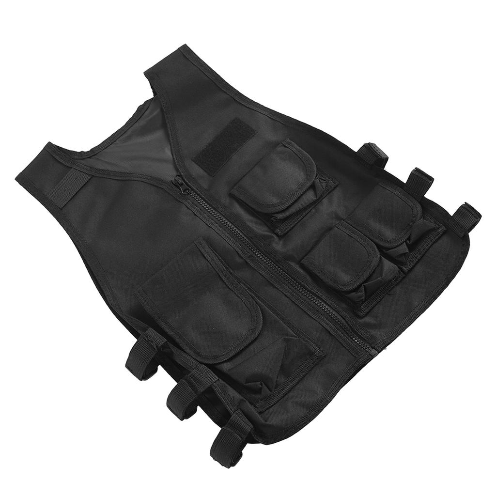 Детский жилет для стрельбы из ткани Оксфорд 600D, детский учебный жилет для охранников, регулируемый для улицы