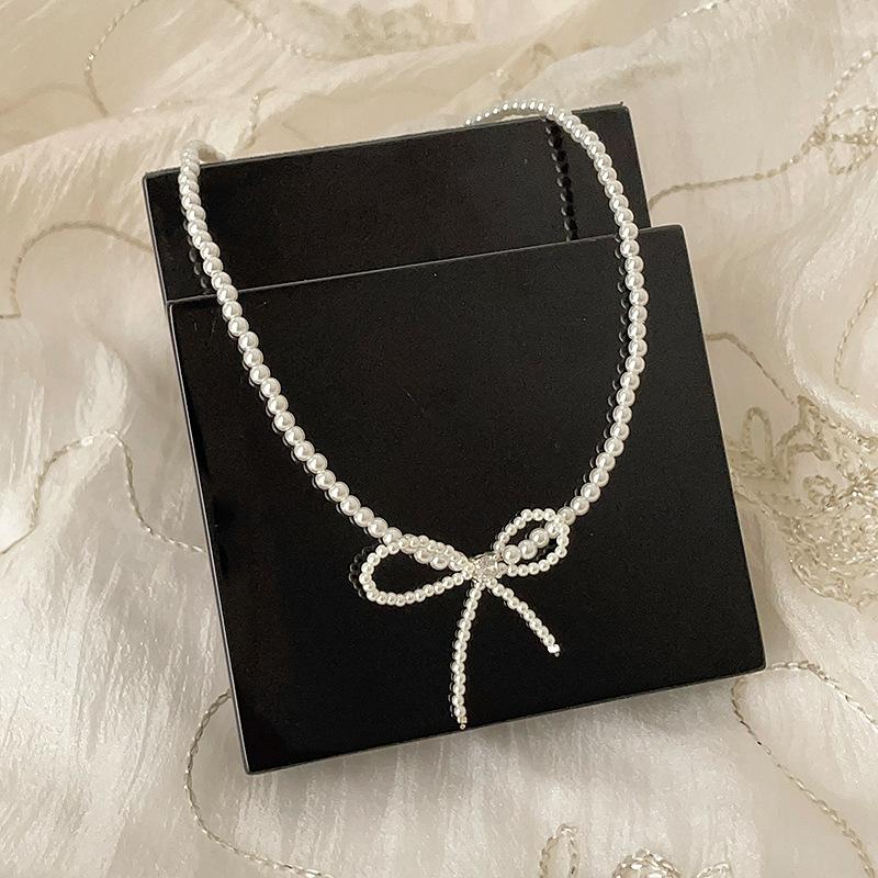 Все жемчужные ожерелья-банты, которые вы хотите, здесь, супер фея личность и темперамент универсальная модная цепочка на шею цепочка на ключицу