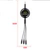 knuz4 Three-in-one Fast-charging Charging Cable IPhone Charger USB Data Cable For Chevrolet Cruze Spark Captiva Suburban Camaro Malibu