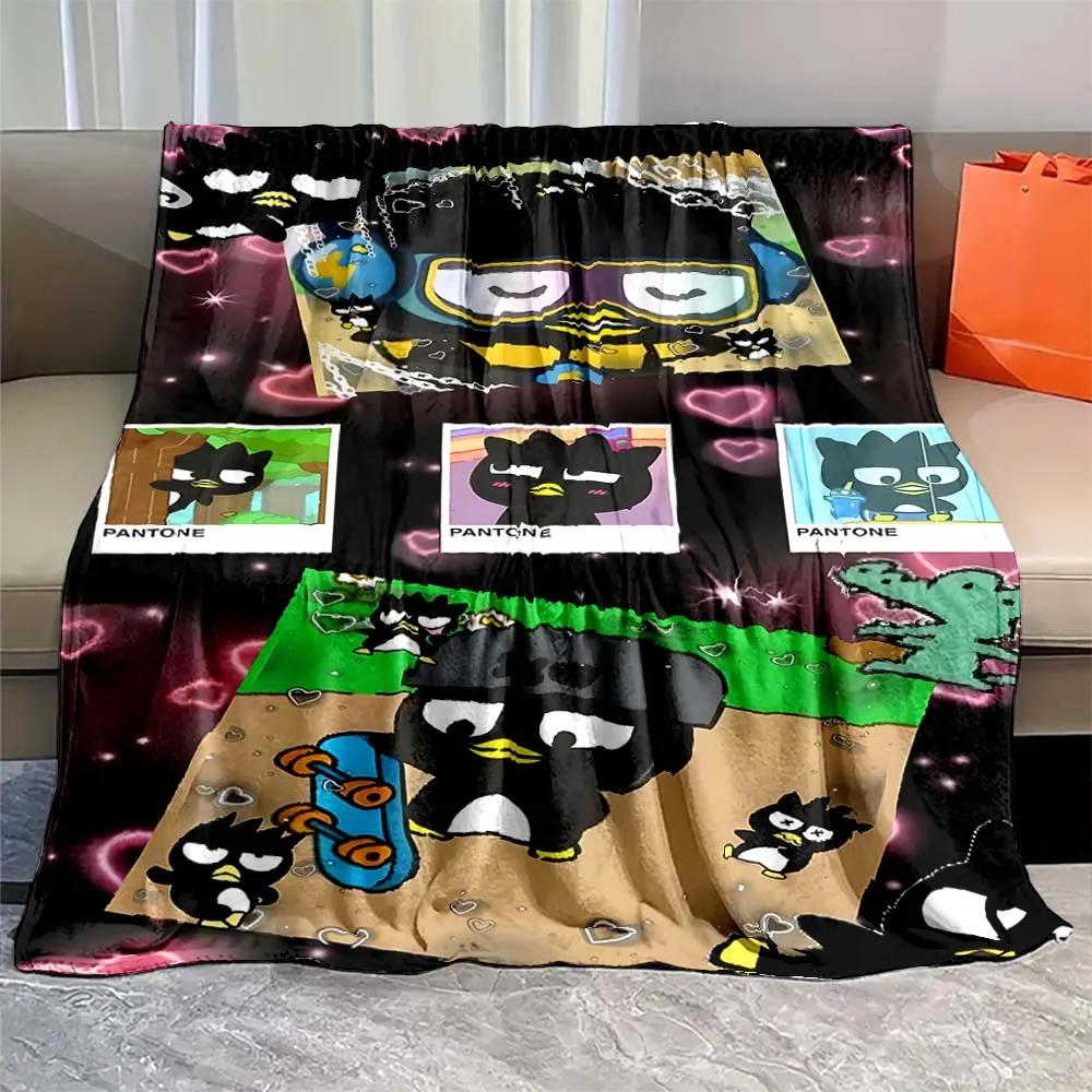 Bad Keroppi Cute Cartoon Flannel Blanket Sheet Sofa Blanket Office Lunch Break Blanket Anime Peripherals Gift