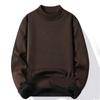 Autumn and Winter Thickened Velvet Men's Pullover Soft Sweater Velvet Shirts Clothing Knitted Fleece Warm Cold Blouse Slim Fit Bottom Shirts
