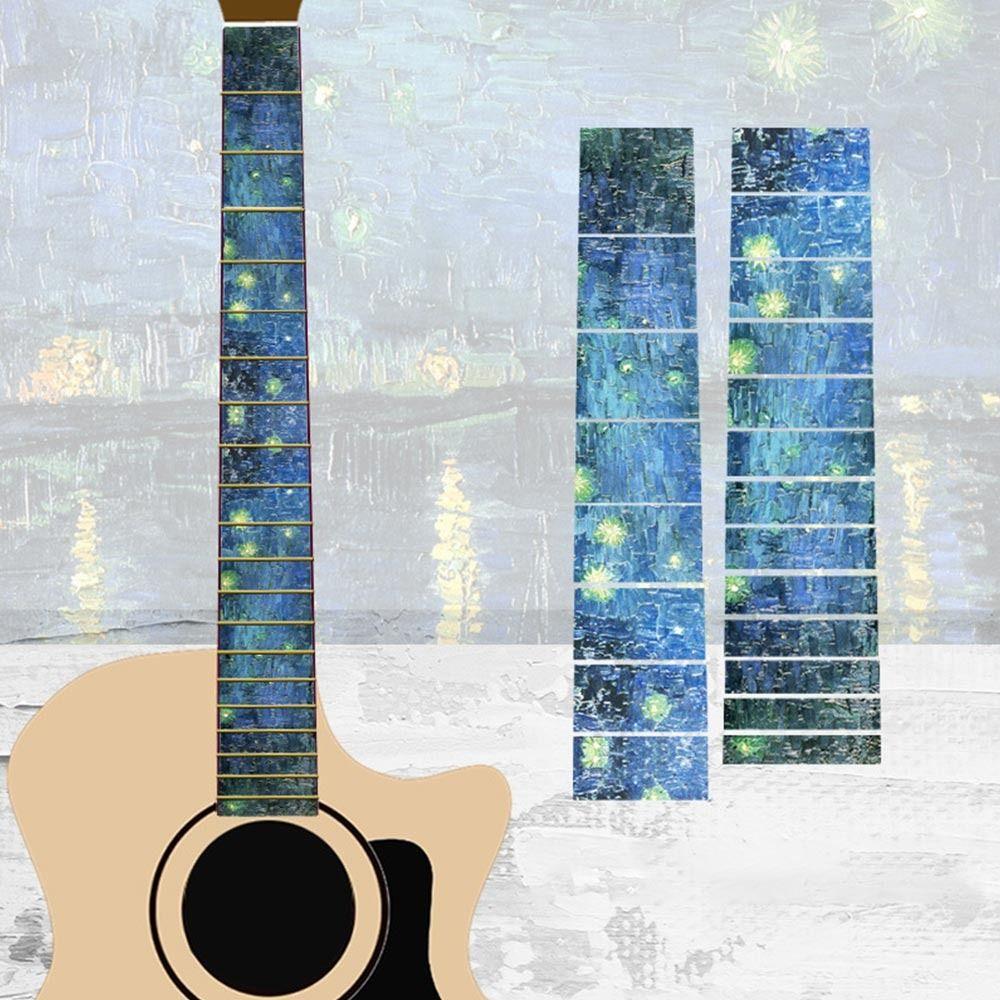 Запчасти для электрогитары, ультратонкие наклейки, аксессуары для гитары, инкрустированные крестом наклейки, наклейка на гриф