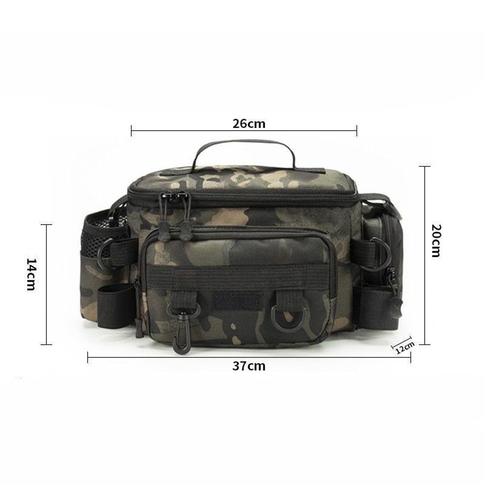 Crossbody Fishing Tackle Bags Waterproof Fishing Bags Fishing Lure Backpack  Outdoor Camping