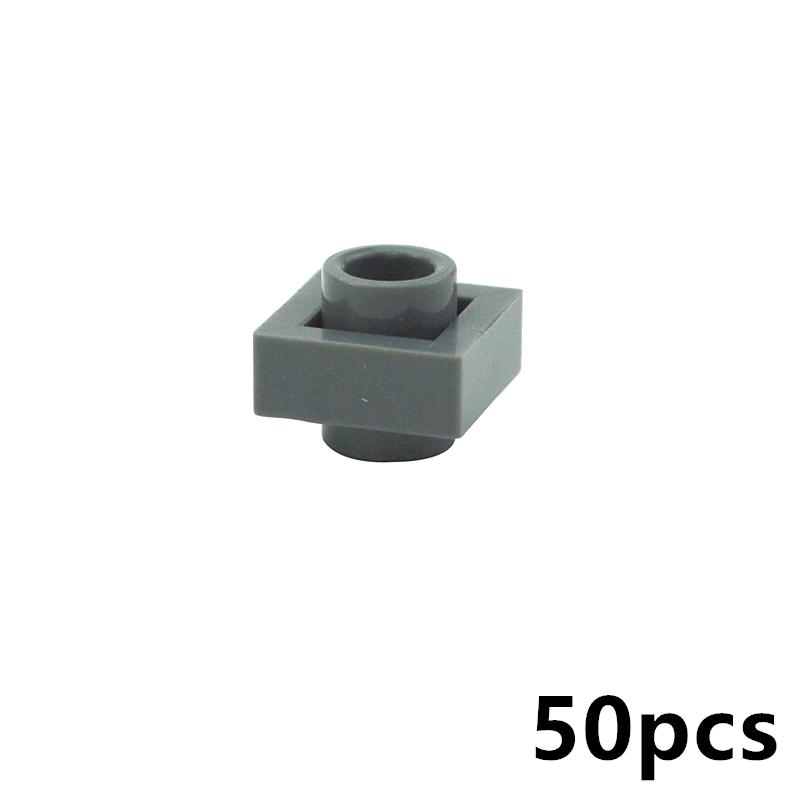 50 ШТ. Специальные пластины 1x1/1x2/2x2/1x4 с выступами с обеих сторон Детали Строительных Блоков MOC для DIY Технические Креативные Игрушки для Детей
