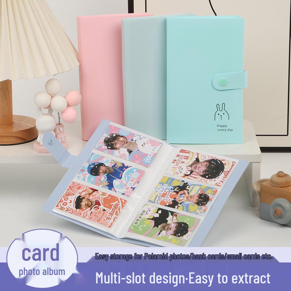 PP Business Card & Photo Album: Star-Themed Loose-Leaf Holder for Students - Essential for Collectors