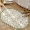 Small and Fresh Bathroom Anti Slip Mat Toilet Door Absorbing Quick Drying Foot Pad Toilet Wear Resistant Diatom Mud Floor Mat