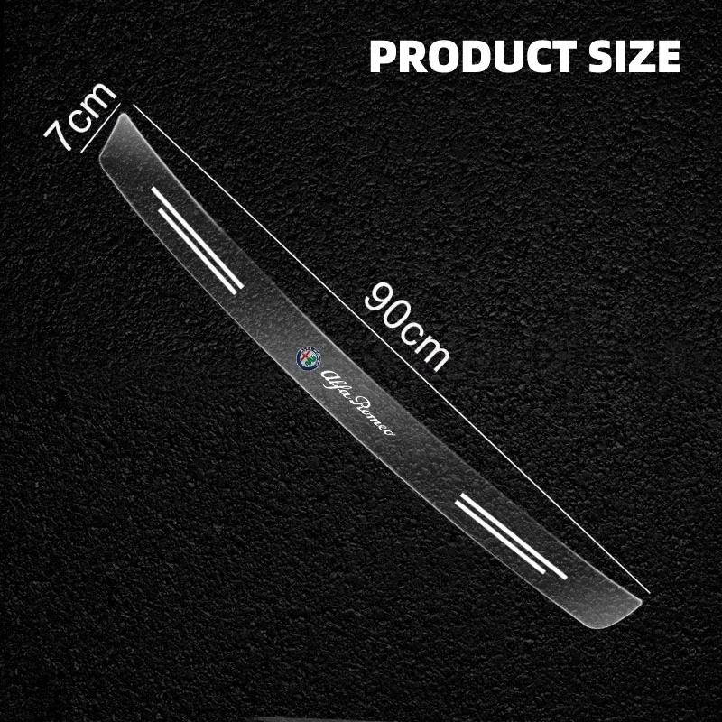 Car Stickers For Alfa Romeo Car Rear Bumper Trunk Sill Transparent Protector Sticker For Alfa Romeo giulia stelvio giulietta 159