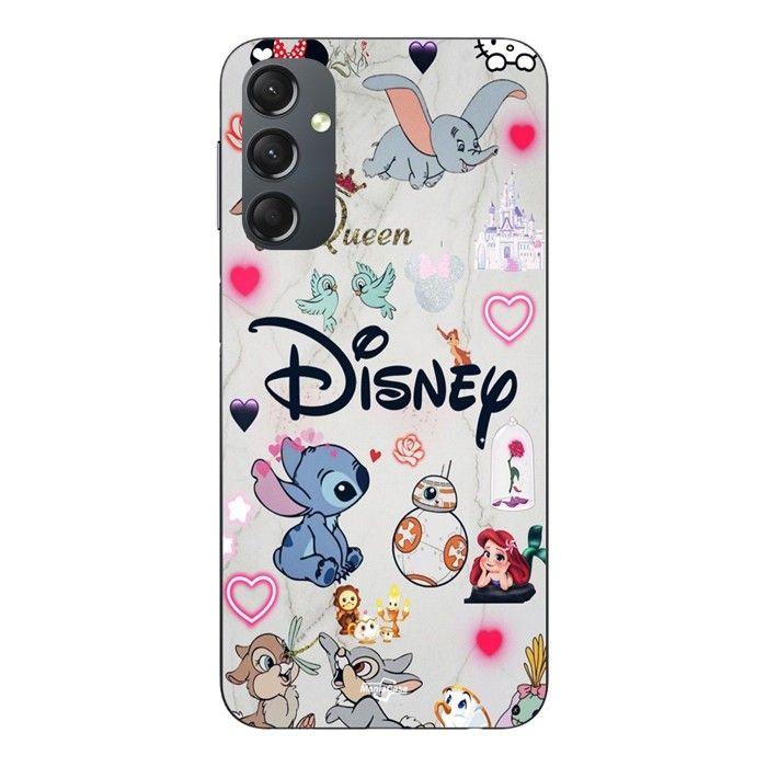 Coque de téléphone - MANIACASE - Samsung Galaxy A14 - Silicone TPU - Disney personnages - Noir