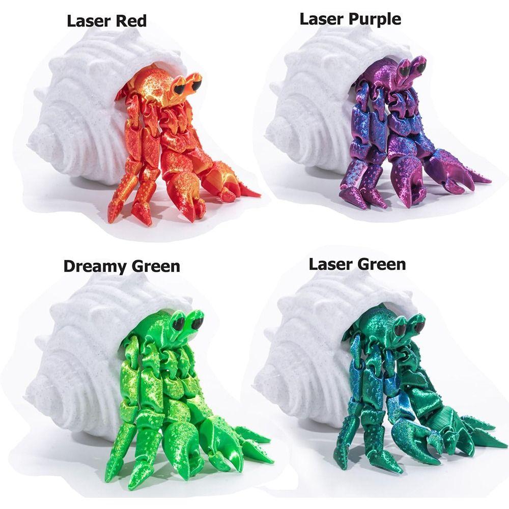 Articulated Crab Finger Toys Stress Relieving Desk Toy New Hermit Crab Toys Home Office Decor