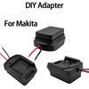Для аккумулятора Makita 18V Адаптер для DIY Аксессуары для электроинструмента Штатив с разъемом для провода Детали для DIY Для BL1830 BL1840 BL1860