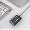 1 Piece 10-Port Hub USB 2.0 High Speed Multiple Splitter Adapter Extension Cable