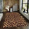 Leopard Print Designed floor mat, suitable as a non-slip mat for the living room or bedroom sofa
