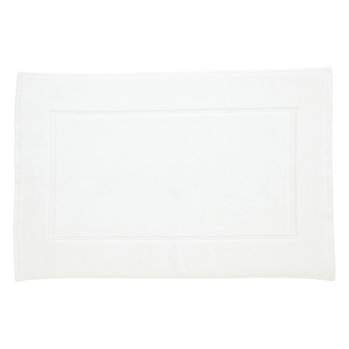 Tapis de bain "Soft" 50 x 80 cm 100% Coton Peigné / 1000 gr/m² - Soft Blanc