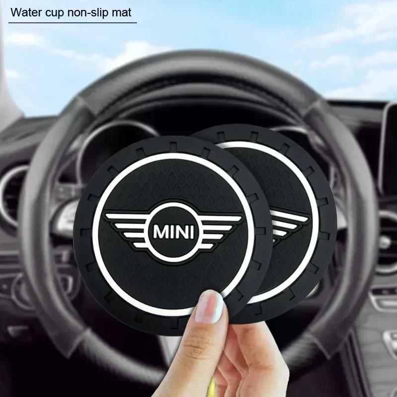 Для BMW Mini 1/2 шт. Автомобильные подставки под стакан Вода Чашка Противоскользящая силиконовая подставка Автоаксессуары для BMW Mini Cooper R56 R50 R53 F56 R60 2011 201