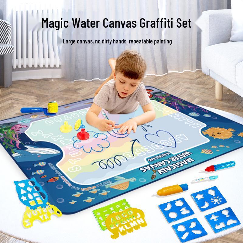 Magic Water Drawing Mat: Reusable Washable Canvas for Kids - Water Painting Graffiti Toy