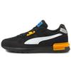 Graviton Pro Retro Versatile Shock Absorbing Durable Low Top Casual Running Shoes Unisex Sneaker Black Yellow Blue 380736-04