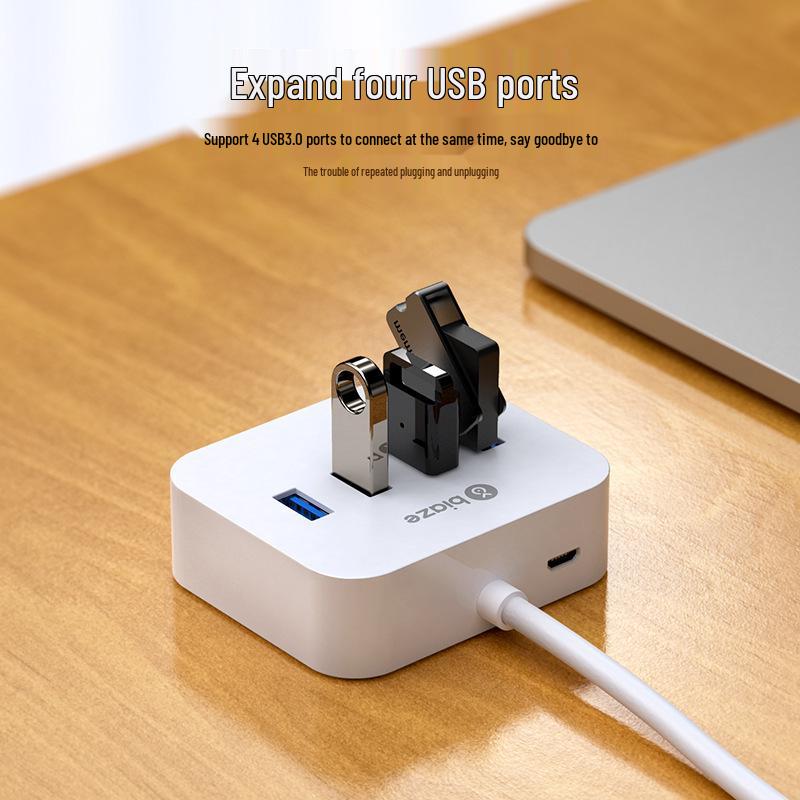 Biaz USB-C 4-портовый USB 3.0 хаб-док-станция с блоком питания