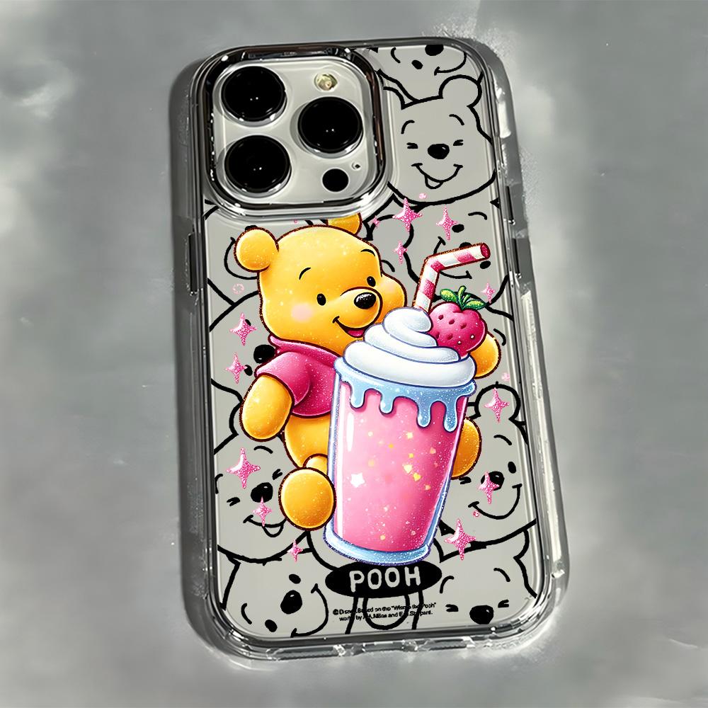 Cool Cute Poohs Bears Phone Case For iPhone 17e 17 16e 16 15 14 13 12 11 mini Pro Max X XR XSMAX Air Plus Transparent Soft Cover