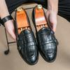 New Arrival Men's Fashion Patent Leather Dress Driving Shoes Male Charm Monk Strap Loafers Wedding Party Prom Flats Footwear